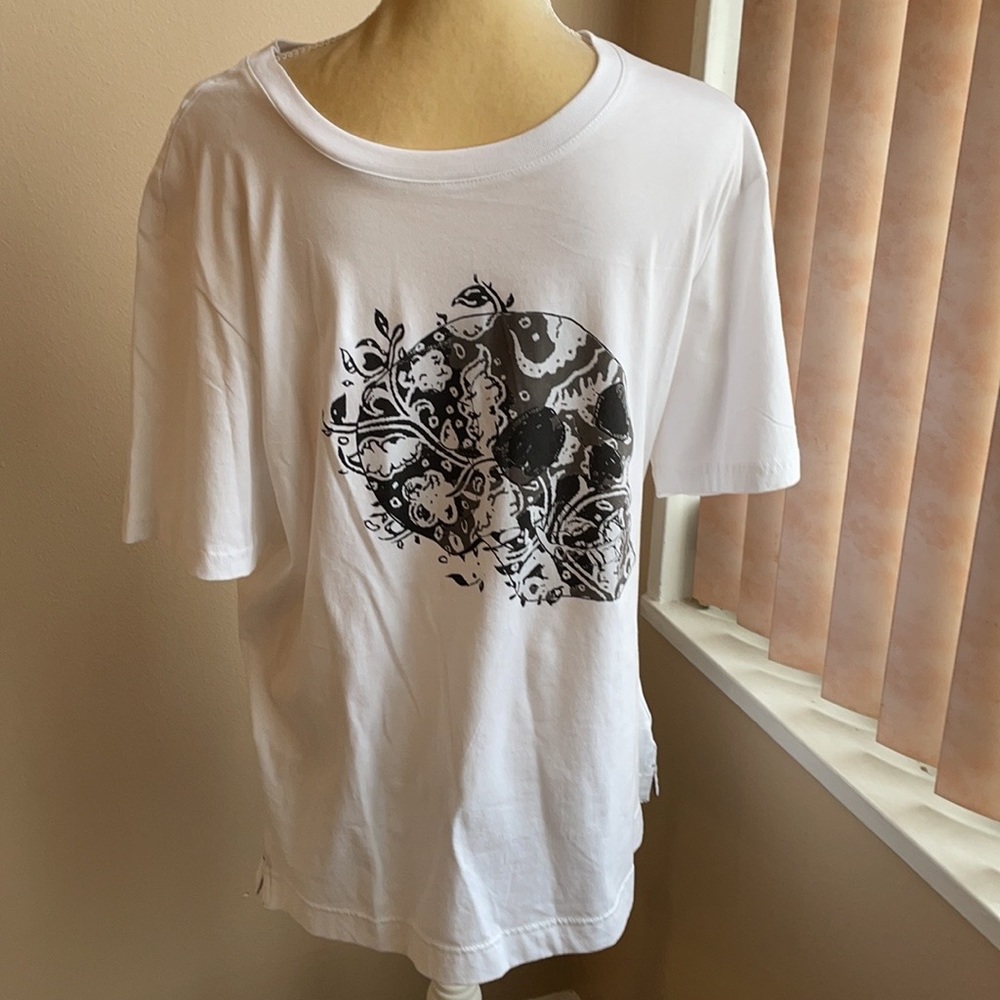 Robert Graham skull print T-shirt Sz L